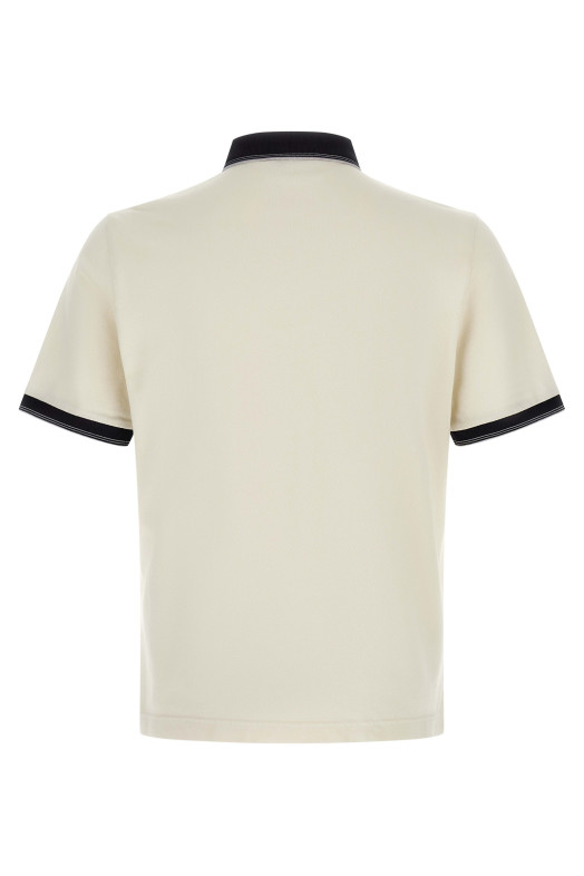 Triangle logo polo shirt Black-grey