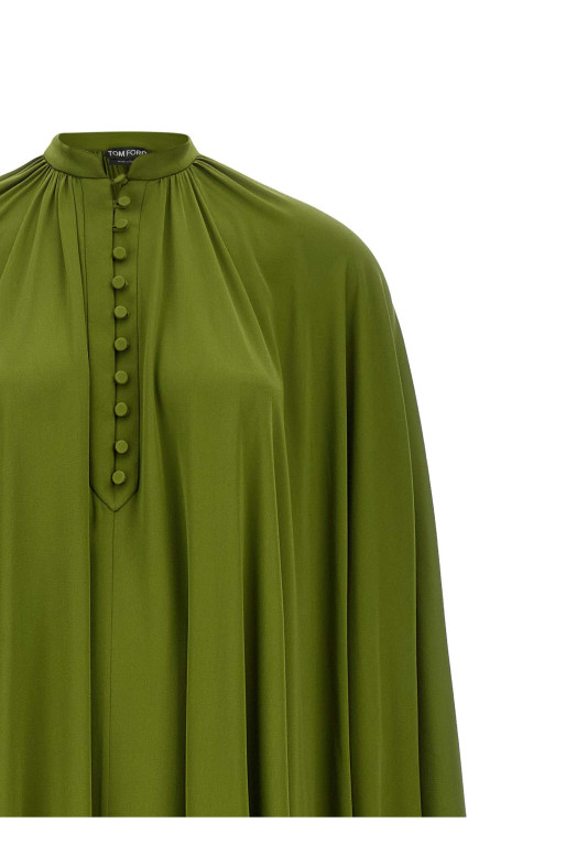 Платье-капюшон, зелёное TOM FORD KF0067FAX1507GDK