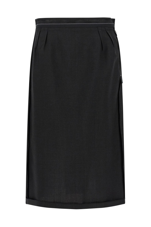 'Anonymity of the Lining' skirt Black