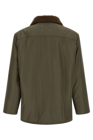 Парка с воротником из овчины, зелёная MAISON MARGIELA S50AM0664S76420728