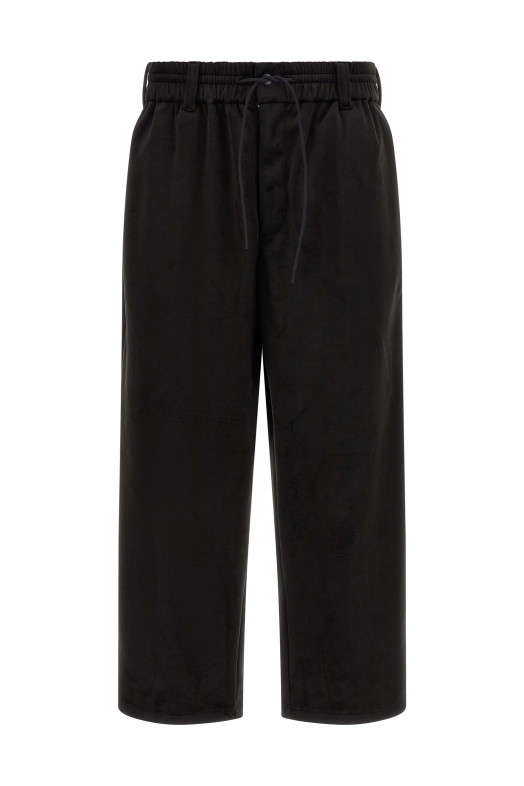 Джоггеры с бархатистым эффектом, чёрные Y3 YAMAMOTO KT1374BLACK