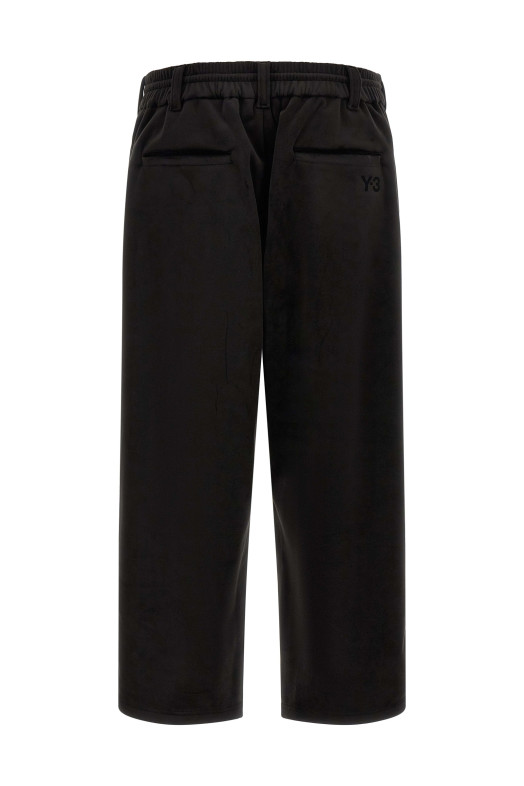 Джоггеры с бархатистым эффектом, чёрные Y3 YAMAMOTO KT1374BLACK