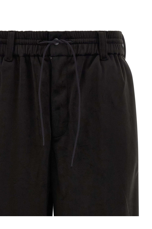 Джоггеры с бархатистым эффектом, чёрные Y3 YAMAMOTO KT1374BLACK