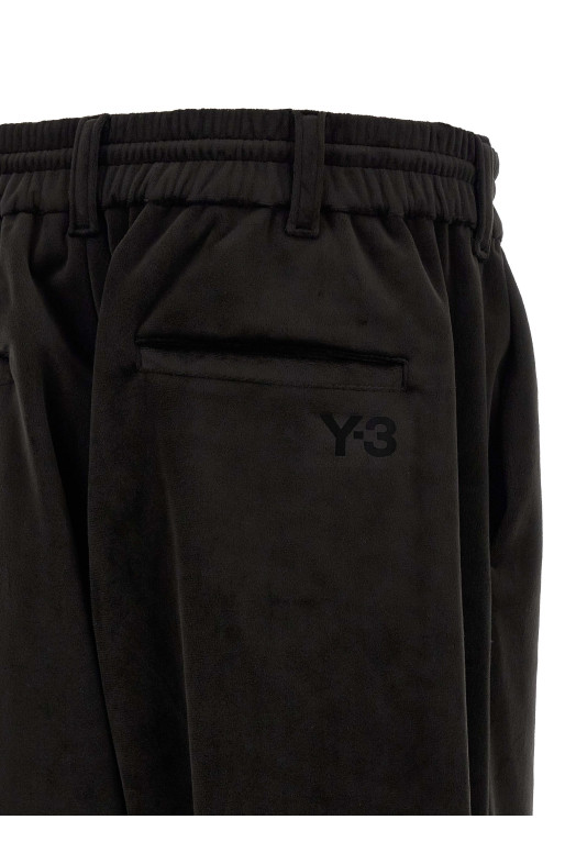 Джоггеры с бархатистым эффектом, чёрные Y3 YAMAMOTO KT1374BLACK