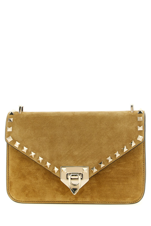 Маленькая сумка через плечо Valentino Garavani «Rockstud», бежевая W2B0T76KQQRDX
