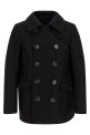Двубортное пальто черного цвета DSQUARED2 S74AA0323S53003900