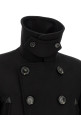 Двубортное пальто черного цвета DSQUARED2 S74AA0323S53003900