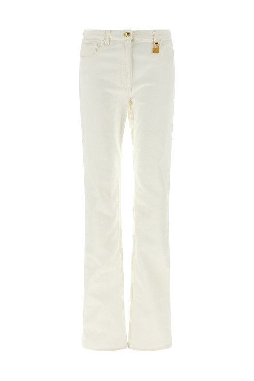 Джинсы Jewel с замком, белые ELISABETTA FRANCHI PJ29I61E2360