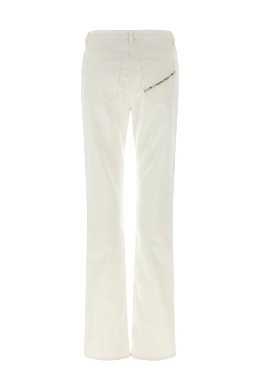 Джинсы Jewel с замком, белые ELISABETTA FRANCHI PJ29I61E2360