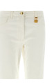 Джинсы Jewel с замком, белые ELISABETTA FRANCHI PJ29I61E2360
