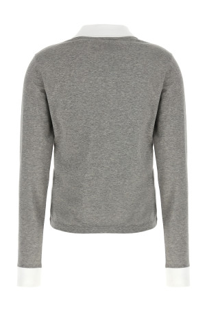 Logo lettering polo shirt Gray