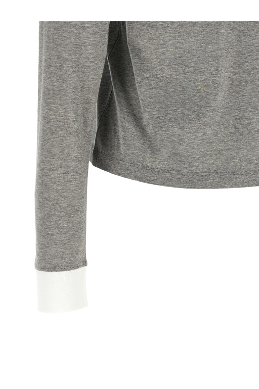 Logo lettering polo shirt Gray