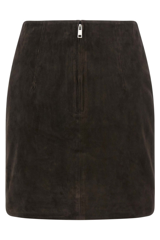 Suede skirt Bordeaux