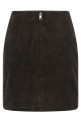 Suede skirt Bordeaux