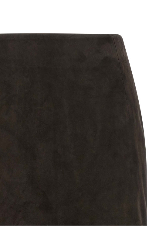 Suede skirt Bordeaux