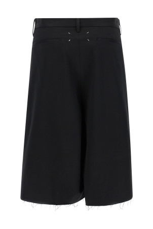 Wrap-up bermuda shorts Black
