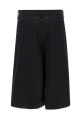 Wrap-up bermuda shorts Black