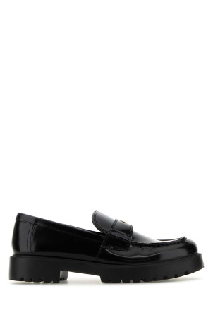 Чорні шкіряні лофери Black TORY BURCH (163948)