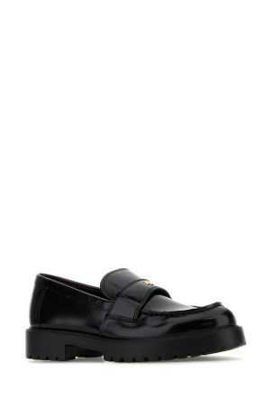 Чорні шкіряні лофери Black TORY BURCH (163948)