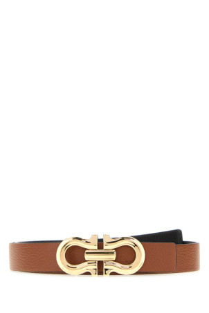 Biscuit leather reversible belt SALVATORE FERRAGAMO (230329775597)