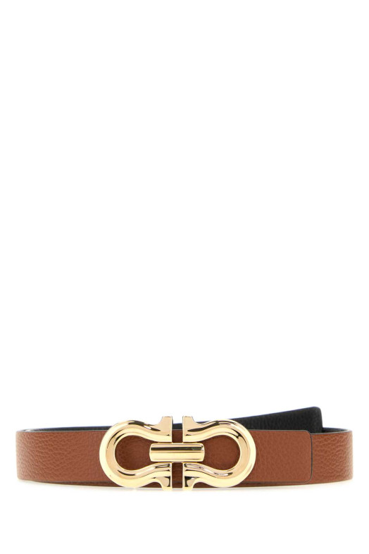 Biscuit leather reversible belt SALVATORE FERRAGAMO (230329775597)