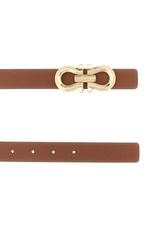 Biscuit leather reversible belt SALVATORE FERRAGAMO (230329775597)
