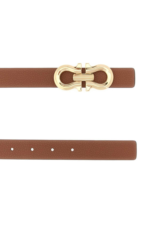 Biscuit leather reversible belt SALVATORE FERRAGAMO (230329775597)