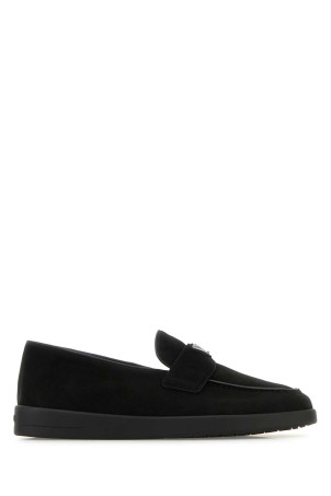 Black suede loafers Black PRADA (2DG124FG001103)