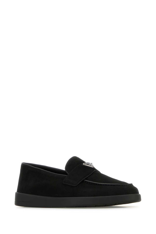 Black suede loafers Black PRADA (2DG124FG001103)