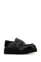 Черные кожаные лоферы PRADA (2DG147FX023055)