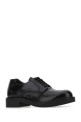 Black leather lace-up shoes Black PRADA (2EE345055)
