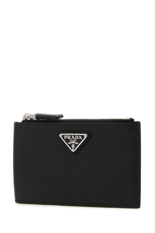 Black leather card holder Black PRADA (2MC086QHH)