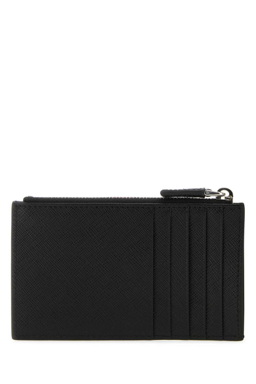 Black leather card holder Black PRADA (2MC086QHH)