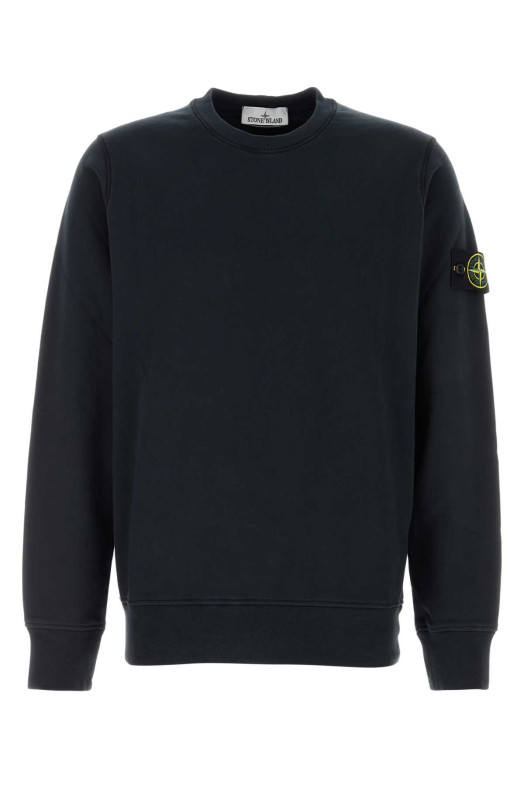 Midnight blue cotton sweatshirt Black STONE ISLAND (610004451)