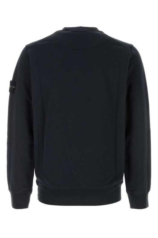 Midnight blue cotton sweatshirt Black STONE ISLAND (610004451)