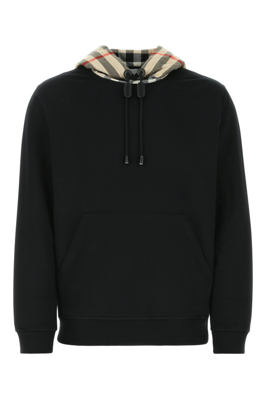 Black cotton sweatshirt Black BURBERRY (8058117)