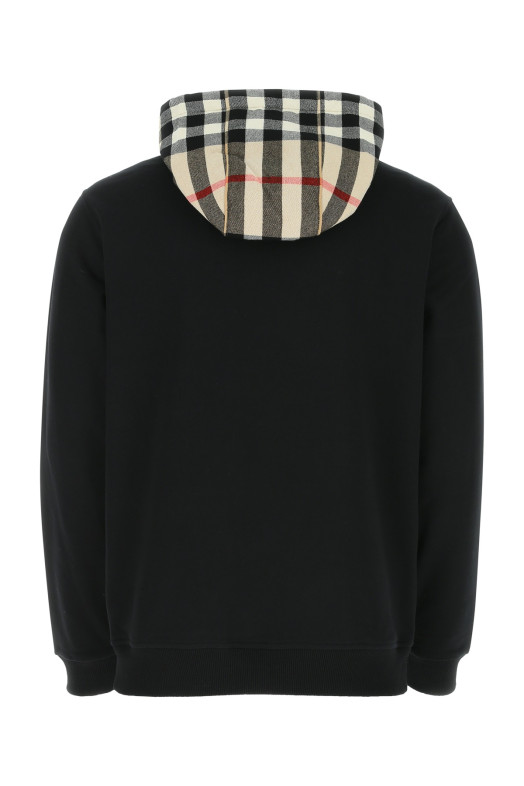 Black cotton sweatshirt Black BURBERRY (8058117)