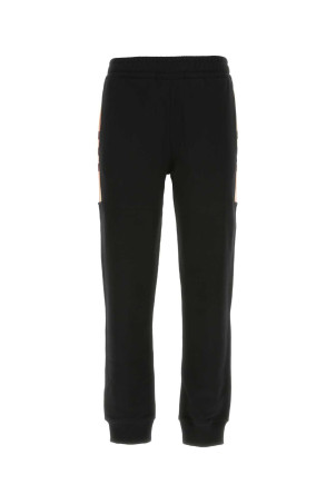 Black stretch cotton joggers Black BURBERRY (8059066)