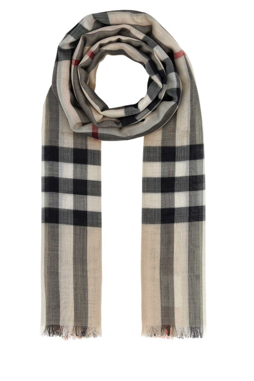 Вышитый фуляр из смешанной шерсти BURBERRY (8078782)