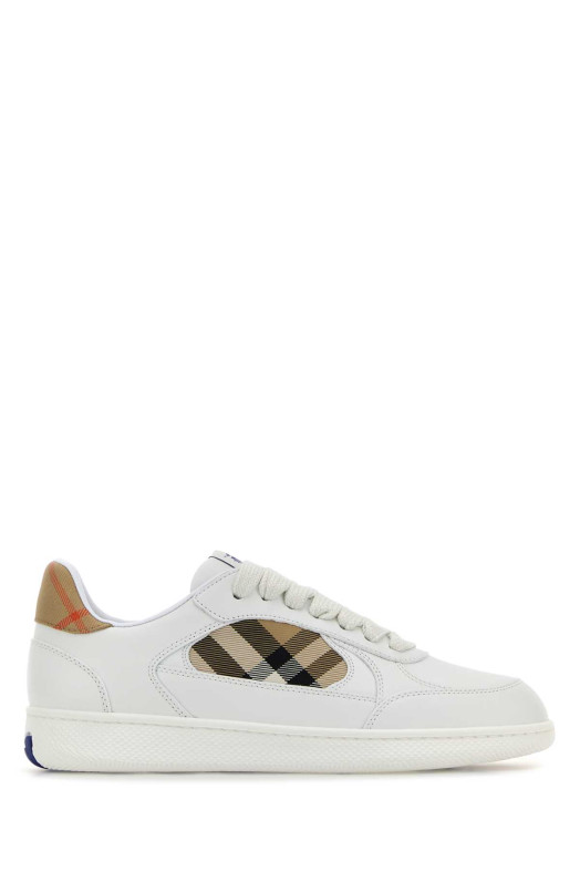 White leather Terrace sneakers White BURBERRY (8108654)