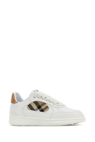 White leather Terrace sneakers White BURBERRY (8108654)
