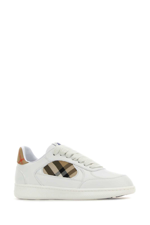White leather Terrace sneakers White BURBERRY (8108654)