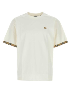 Ivory cotton t-shirt BURBERRY (8123491)