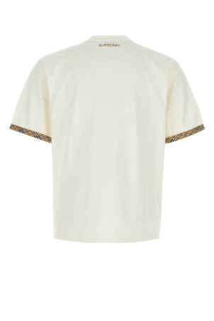 Ivory cotton t-shirt BURBERRY (8123491)