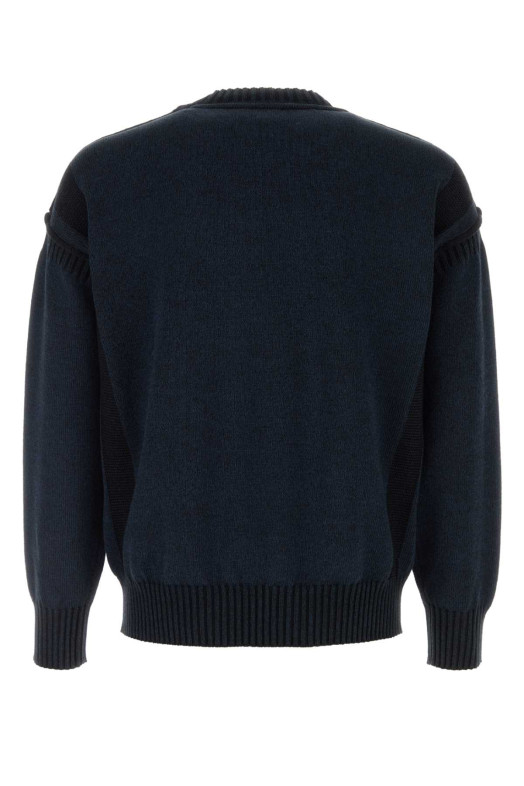 Midnight blue cotton blend sweater KENZO (FG55PU7793LL)