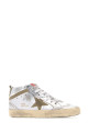 Срібні шкіряні кросівки Mid Star від GOLDEN GOOSE DELUXE BRAND (GWF00122F002794)
