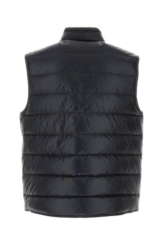 Темно-синя нейлонова безрукавка Gui з пухом, чорна, MONCLER (L10911A1070053029)