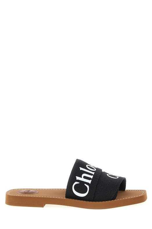 'Woody’ sandals Black