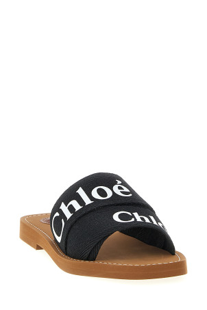 'Woody’ sandals Black