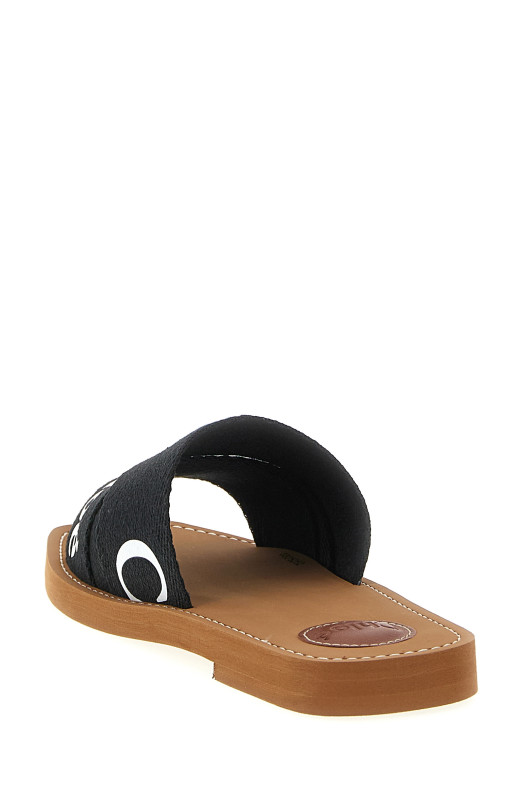 'Woody’ sandals Black